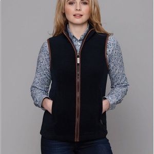 Navy Schoffel Gilet Fleece Vest